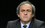 Michel Platini, président de l'UEFA, en conférence de presse lors du 65e congrès de la Fifa le 10 octobre 2015 à Zurich 