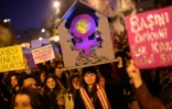 A Istanbul, durant la manifestation pour la journée internationale des droits des femmes, le 8 mars 2025