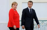 La chancelière allemande Angela Merkel et le président français Emmmanuel Macron, le 19 juin 2018 au palais de Meseberg