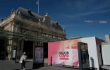 Un centre de vaccination devant la gare de Nice, le 9 avril 2021