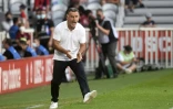 Le nouvel entraîneur de Nice, Christophe Galtier, lors du match contre Lille, comptant pour la 2e journée de L1, le 14 août 2021 au stade Pierre-Mauroy à Villeneuve-d'Ascq