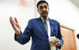 L'élu démocrate Ro Khanna, membre de la commission des enquêtes de la Chambre des représentants américaine, avant une audition à huis clos en visioconférence avec Ghislaine Maxwell, au Capitole à Washington le 9 février 2026