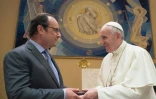 Le président François Hollande reçu par le pape François le 17 août 2016 au Vatican