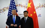 Le président américain Donald Trump et son homologue Xi Jinping lors d'une rencontre en marge du sommet du G20, le 29 juin 2019 à Osaka, au Japon