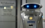 Franzi, le robot nettoyeur, à la clinique de Munich Neuperlach, dans le sud de l'Allemagne, le 12 février 2021