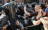 Heurts entre manifestants et forces de police, le 3 septembre 2019 à Moscou