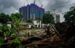 Des nouveaux immeubles résidentiels en construction dans le cadre d'un vaste projet de pôle technologique, le 17 juin 2026 à Hong Kong 