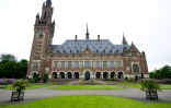 Le Palais de la Paix, siège de la Cour internationale de justice (CIJ), à La Haye, le 17 mai 2024