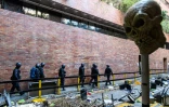Des policiers dans le campus de l'université polytechnique de Hong Kong, le 28 novembre 2019
