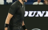 L'Italien Matteo Berrettini lors de son quart de finale contre Gaël Monfils à l'Open d'Australie le 25 janvier 2022