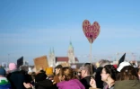 Vaste manifestation contre l'extrême droite à Munich, dans le sud de l'Allemagne, le 8 février 2025