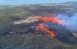Eruption volcanique en Islande à proximité de la capitale, le 20 mars 2021