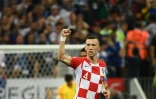 L'attaquant croate Ivan Perisic après un but contre la France en finale du Mondial, le 15 juillet 2018 à Moscou