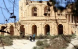Un édifice dans la cité antique de Sabratha, à 70 km de Tripoli, le 1er septembre 2018 en Libye