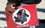 Manifestation contre la gouverneure du Michigan Gretchen Whitmer, le 20 mai 2020 à Lansing