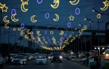 Des illuminations de rue à la veille du mois sacré de ramadan, le 10 mars 2024 à Bassorah