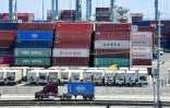 Des conteneurs en provenance de Chine, le 23 août 2019 au port de Long Beach, en Californie