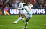 Kylian Mbappé au moment d'inscrire le seul but des Bleus contre la Turquie, en Ligue des nations, le 25 septembre 2026 à Izmit