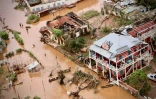 Dans la zone inondée de Buzi au Mozambique, le 20 mars 2019, après le passage du cyclone Idai