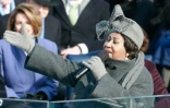La chanteuse américaine Aretha Franklin, le 20 janvier 2009 à Washington
