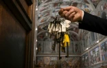 Le trousseau de clefs de Gianni Crea, gardien des musées du Vatican, le 13 janvier 2024