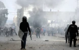 Heurts entre des manifestants et la police dans la ville de Kasserine, en Tunisie, le 21 janvier 2016