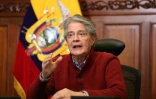 Le président équatorien Guillermo Lasso annonce une baisse du prix des carburants, à Quito le 26 juin 2022