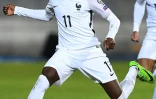 L'ailier français Ousmane Dembélé face au Luxembourg, le 25 mars 2017 à Luxembourg