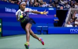 Coco Gauff face à Caroline Garcia à l'US Open à New York le 6 septembre 2022