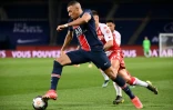 L'attaquant du Paris-SG, Kylian Mbappé, lors du match de Ligue 1 à domicile contre Monaco, le 21 février 2021