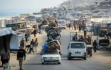 Des Palestiniens évacuent Gaza-ville vers le sud de la bande de Gaza, le 10 septembre 2025