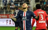 L'attaquant argentin du PSG Mauro Icardi sur le terrain de Dijon le 1er novembre 2019