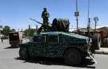 Des membres des forces de sécurité afghanes en patrouille à Ghazni, en août 2018