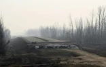 Une autoroute en construction à Baramulla, le 15 janvier 2025 au Cachemire Indien
