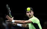 L'Espagnol Carlos Alcaraz lors du Masters 1000 de Paris, le 31 octobre 2023