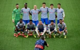 L'équipe de Manchester United avant la rencontre de Ligue des champions contre les Young Boys de Berne, au stade Wankdorf à Berne (Suisse), le 14 septembre 2021.