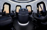L'intérieur de la capsule habitée de Blue Origin, le 1er juillet 2021
