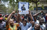 Des partisans de l'opposition kényane célèbrent le 1er septembre 2017 à Nairobi l'annulation par la Cour suprême de la présidentielle du 8 aout qui avait vu la défaite de leur candidat. 