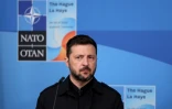 Le président ukrainien Volodymyr Zelensky au sommet de l'Otan, le 24 juin 2025 à La Haye, aux Pays-Bas