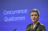 La commissaire à la Concurrence de la Commission européenne Margrethe Vestager à Bruxelles, le 24 janvier 2018