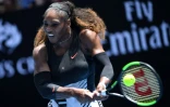 Serena Williams lors du match l'opposant à Barbora Strycova le 23 janvier 2017 à Melbourne