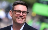 Le Premier ministre britannique Andy Burnham, le 22 juillet 2026 Ă Bath, dans l'ouest de l'Angleterre