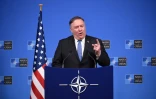 Le secrétaire d'Etat américain Mike Pompeo a donné 60 jours à la Russie pour se conformer au traité INF, faute de quoi les Etats-Unis se retireront de l'accord, le 4 décembre 2018 au siège de l'Otan à Bruxelles