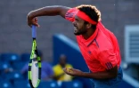 Jo-Wilfried Tsonga lors du match contre Guido Andreozzi à l'US Open le 29 août 2016 à New York