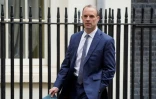 Le ministre britannique des Affaires étrangères, Dominic Raab, le 27 mai 2021 à Londres