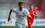 L'attaquant du Bayern Munich Thomas MĂĽller lors d'un match de Bundesliga sur la pelouse de l'Union Berlin le 17 mai 2020