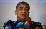 Le chef de la police nationale malaisienne, Khalid Abu Bakar, en conférence de presse à Kuala Lumpur, le 22 février 2017 