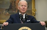 Le président américain Joe Biden annonce la mort du chef de l'EI, le 3 février 2022 à la Maison Blanche, à Washington