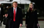 Ivanka Trump (D) et son père Donald Trump en Géorgie, le 4 janvier 2021 