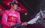 Le Britannique Geraint Thomas toujours leader du Giro après la 18e étape, le 25 mai 2023 à Val di Zoldo 